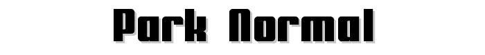 Park Normal font